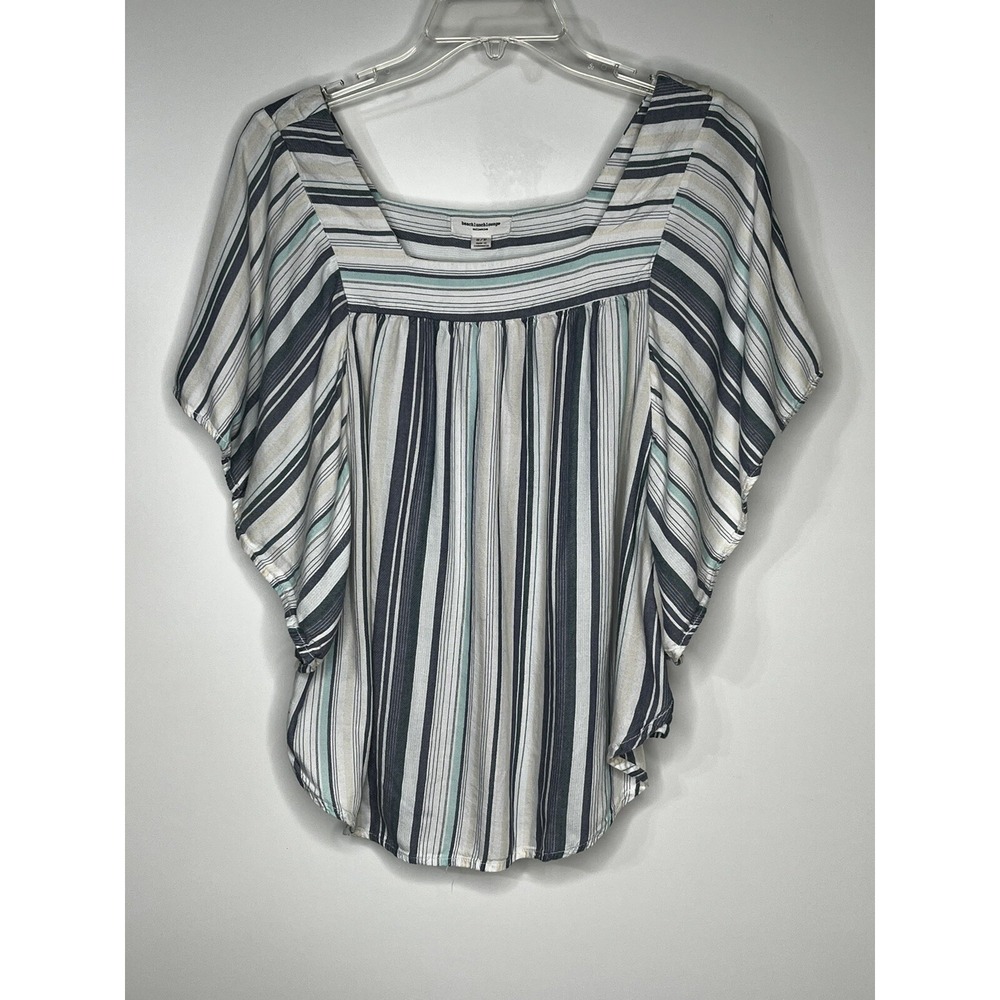 Beach Lunch Lounge Flutter Sleeve Batwing Flowy Women's Pullover Top Size‎ Small